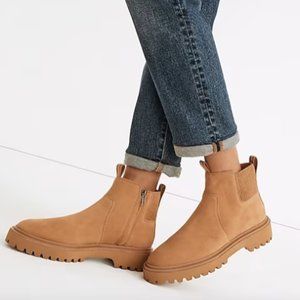 Madewell Tan Lugsole Suede Boots
